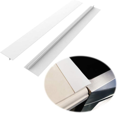 Silicone Kitchen Stove Counter Gap Covers, Heat Resistant Kitchen Counter Gap Non-Tacky Filler Seals Spills Between Counter, Stovetop, Oven, Washe...
