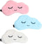 HappyDaily Beautiful and Comfortable Sleep Masks - Set of 3(Cloud - Pink/Blue/White)...