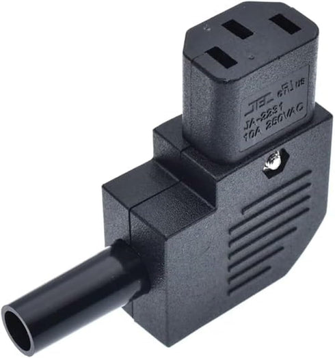 IEC C13 Right Angled Power Cord Plug Connector,IEC 320 C13 90 Degree Female Plug Rewirable Power Connector 3pin Socket 10A /250V (C13 Right Angled...