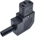 IEC C13 Right Angled Power Cord Plug Connector,IEC 320 C13 90 Degree Female Plug Rewirable Power Connector 3pin Socket 10A /250V (C13 Right Angled...