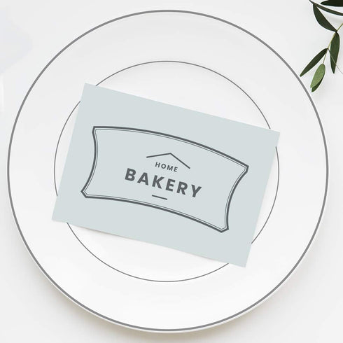 50 Classy Disposable Plastic Plates, 25 Pieces of 10.25 Inch and 25 Pieces of 7.5 Inch White Plates, Silver Trim...