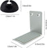 SourceTon 2 Packs Aluminum Headphone Stand Hanger and 6 Cable Clips, 2 Headset Holder Mount (Black and Silver) and 6 Cable Organizers with Strong ...