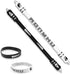 2 Colors Pen Spinning with Silicone Bracelet, Metal Heads Gaming Finger Pen, 8.5In Weighted Rotating Ballpoint Pen, Spinning Pen for Student Adult...