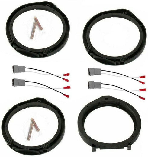 TEAMWILL 2 Pairs Car Speaker Adapter Board+Wiring Harness Connector for Honda-Civic 6.5"...