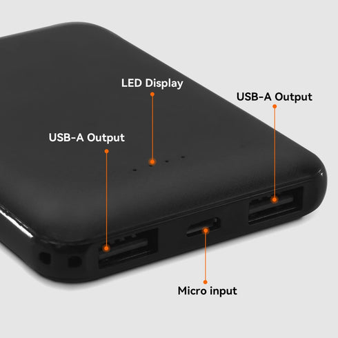 Warm Storm Power Bank for Heated Back Brace, Portable Battery Pack 5,000mAh...