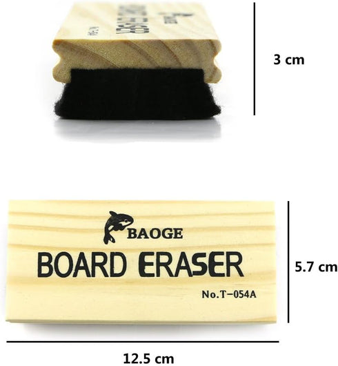TKOnline 3 Pack Premium Wool Felt Chalkboard Eraser – Dustless, Kid-Friendly, for Whiteboard & Blackboard...