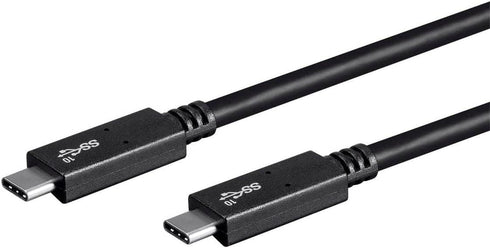 Monoprice USB Type-C to Type-C 3.1 Gen 2 Cable - 10Gbps, 5 Amp, 30AWG, 3.3 Feet, Black - Essential Series...