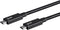 Monoprice USB Type-C to Type-C 3.1 Gen 2 Cable - 10Gbps, 5 Amp, 30AWG, 3.3 Feet, Black - Essential Series...