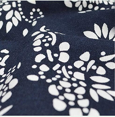 Love Potato Woman Vintage Floral Print Half Creative Craft Aprons Work Waist Apron with 2 Pockets, Blue...