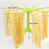 Kitchen Pasta Drying Rack Folding, iPstyle Spaghetti Drying Rack Noodle Stand with 10 Bar Handles Green...