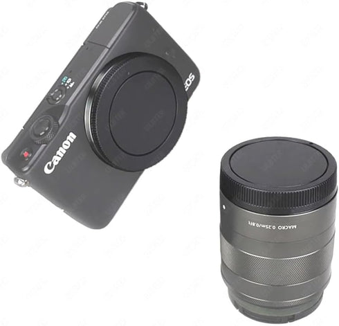 Body Cap & Rear Lens Cover for Canon EOS M50 Mark II M200 M100 M50 M6 Mark II M6 and More Canon EF-M Mount Camera and Lens......