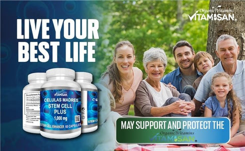 Celulas Madres 60 Capsules Vitamisan 1000 mg Aphanizomenon Flos-aquae Blue Green Algae AFA Stem Natural Cell...