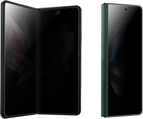 (1 SET 2 PCS) Privacy Screen Protector Designed for Galaxy Z Fold 3, 1PCS Outside(Front) +1PCS Inner Anti-Spy Soft Anti-peeping Film (Matte Anti-s...