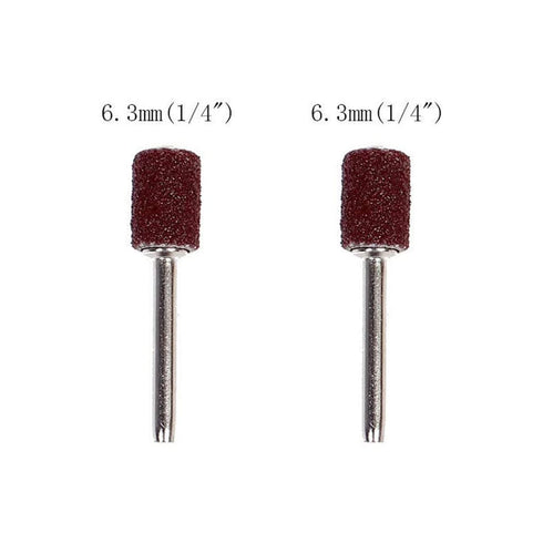 100 Pieces Sanding Bands Sleeves Drum Sander Set 180 Grit Sanding Drum Sand Bands Shank Rotary Tool Kit with 2 Mandrels...