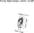 uxcell Ball Chain Connector, 2mm Ball Chains Clasp Crimp Clips Link Stainless Steel Connection, Pack of 100...
