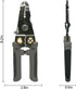 Manual Wire Stripper, 8 Inch Cutout (8 AWG - 22 AWG) Wire Crimping Plier, Wire Cutter, Multifunctional Wire Stripper, electricwire stripperwire st...