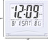 Small Digital Travel Alarm Clock Battery Operated, Portable Large Number Display Loud Alarm Clock with Temperature, Night Backlight, 12/24 H Desk ...