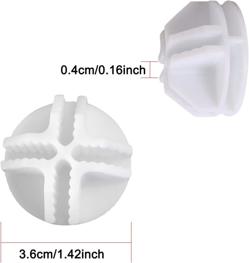 C&AHOME 24pcs Wire Cube Plastic Connectors for Cube Storage Modular Closet Organizer and Metal Grid Shelving Unit White...