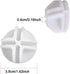 C&AHOME 24pcs Wire Cube Plastic Connectors for Cube Storage Modular Closet Organizer and Metal Grid Shelving Unit White...