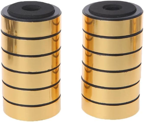 12 Pack Speaker Isolation Feet Amplifier 48mm Plastic Shock Absorption Base Pads SoundBox Peg Stand Foot Mat Shock Absorber For Audio CD AMP HiFi ...