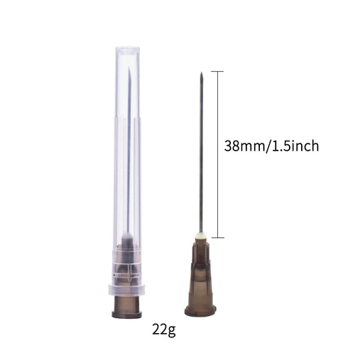 100 Pack 22 Gauge 1.5in Lab Accessories,Individually Sealed Supplies...