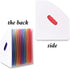 SAYEEC Rainbow Expanding File Holder Folder Standing A4 Vertical Mini File Organizer Magazine Basket Desktop 13 Pockets File holder with handle fo...