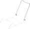 Bard's Folding White and Clear Plastic Easel Stand, 4" H x 4" W x 5.25" D...