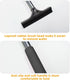 Car Rearview Mirror Wiper with Telescopic Long Rod, Portable Auto Squeegee Cleaner for Car Raindrops(Black)...