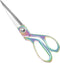 NatSumeBasics 8" Fabric Scissors Rainbow All Stainless Steel Sewing Tailor Scissor Craft Shear Heavy Duty Dressmaker Shears for Home Office (Rainb...