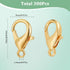 300Pcs Metal Claw Clasp Lobster Claw Clips Golden Swivel Lanyards Trigger Snap Alloy Mini Link Bulk Clip Findings for Jewelry Making Clasp DIY Bra...