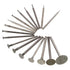 Stone Carving Set 17pcs T Shape Industry Tool Emery Carborundum Polishing Kits Stone Carving Set Carving, Engraving, Grinding...