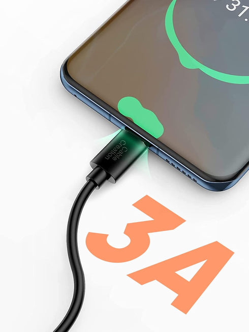 CableCreation [3-Pack Short USB to USB C Cable 6 inch, USB A to USB C Cable Fast Charging Cable, 3A Type C Cable 480Mbps Data USB-C for Power Bank...