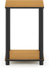 Furinno Turn-N-Tube End Table, 1-Pack, Light Cherry/Black...