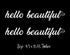AG- 2 Pack Hello Beautiful Vanity Rear View Mirror Self-Motivation Decal Sticker for Car Windows Mirrors Decals for Women Self-affirmation Decal...