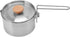 Camping Tea Pot, 1L Resistance Stainless Steel Multifunction Outdoor Kettle with Lid and Removable Handle for Hiking...