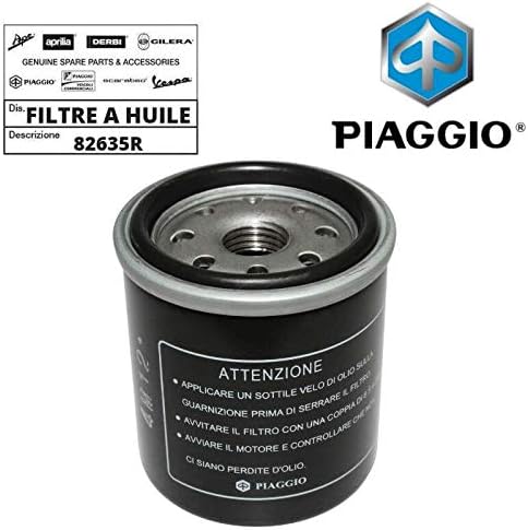 82635R Vespa OEM Oil Filter for Modern Vespa Scooters | OEM# 483727 AP8580128 Part# 82635R (GTS 300 HPE 2019-2022)...