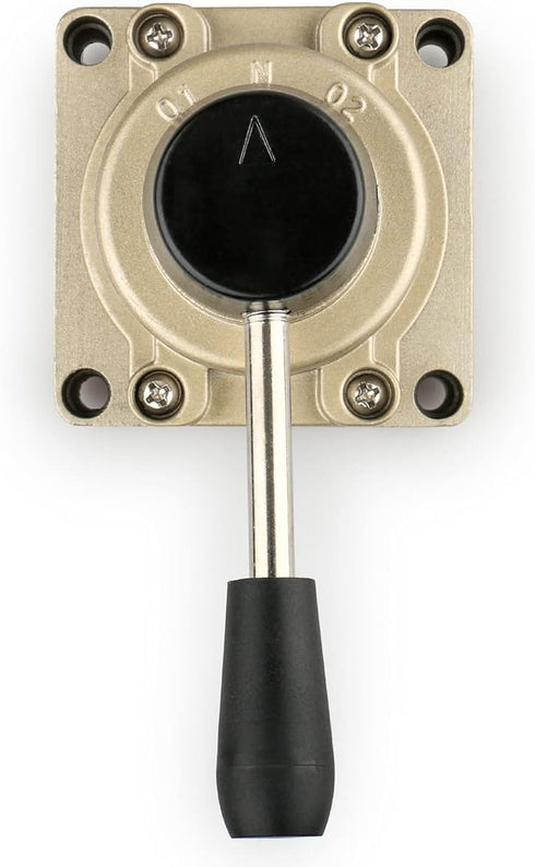 Baomain Rotary lever hand valve HV-02 PT1/4 Air Flow Control 3 Position 4 Way...