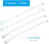Waterproof Extension Cable,(Small Connector,Can Not Fit with Large Connector), IP65 LED Connector Cable 2 Pin Female Cable and Male Cable, Length ...