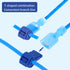 200PCS/100 Pairs T-Tap Quick Splice Disconnect Wire Terminals Spade Wire Connectors Bule 16-14 AWG Male Female Fully Insulated Electrical Automoti...