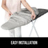 The Original GORILLA GRIP Ironing Board Cover and Pad, Silicone Coating, Thick Scorch Resistant Padding, Heavy Duty Iron Covers Standard Boards, H...