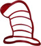 Cat in the Hat Cookie Cutter, Red, Made in USA, PR3429...