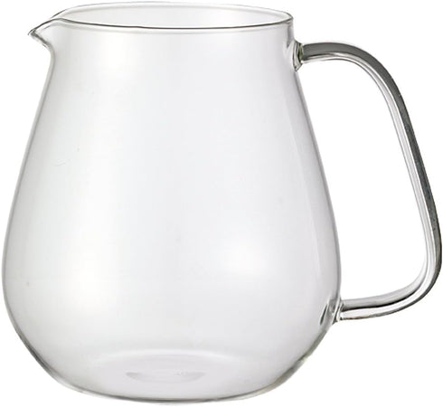 Kinto Stainless Unitea One Touch Teapot 720 Milliliter (24.35 Fl. Oz.) - Heat-resistant Glass Teapot with Stainless Steel Strainer in Lid (Japan I...