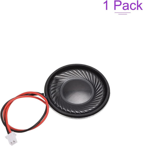 DMiotech 1W 8 Ohm 28mm Diameter DIY Magnetic Speaker Round Type Internal Replacement Loudspeaker with PH2.0/1.25mm-2P Terminal Line for Electronic...