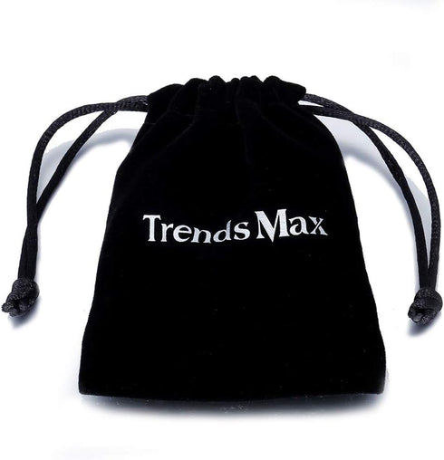 Trendsmax Initial A-Z Letter Pendant Necklace Mens Womens Capital Letter Yellow Gold Plated Stainless Steel Box Chain 22inch...