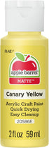 Apple Barrel Acrylic Paint in Assorted Colors (2-Ounce), 20586 Canary Yellow...