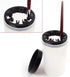 Teensery 2 Pcs Nail Art Brush Pen Holder Immersion Makeup Brush Nail Art Brush Cleaner Cup Container...