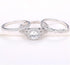 Fashion Ring Set Three-in-One Round Wedding Bands Set Engagement Rings 925 Silver Ring Cubic Zirconia CZ Promise Eternity Band for Women Size 6-10...
