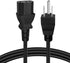 TNP AC Power Cable Computer Monitor Cord 6 Feet 10a 125v 3 Prong TV Plug-in Cord NEMA 5-15P to IEC 320 C13 Replacement Wire for Dell AOC Asus Leno...