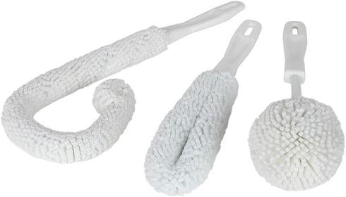 Lily's Home Decanter Cleaning Brush Set, Glassware Cleaning Brushes for Hard to Reach Areas, Ideal for Champagne Flutes, Beer Mugs, Baby Bottles a...