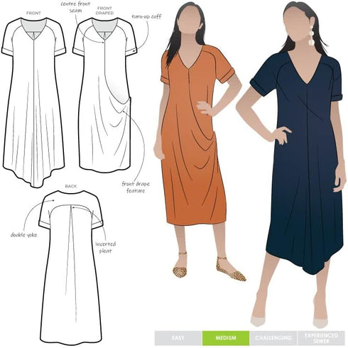 Style Arc Sewing Pattern - Maeve Woven Dress (Sizes 10-22)...